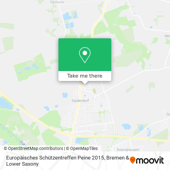 Europäisches Schützentreffen Peine 2015 map
