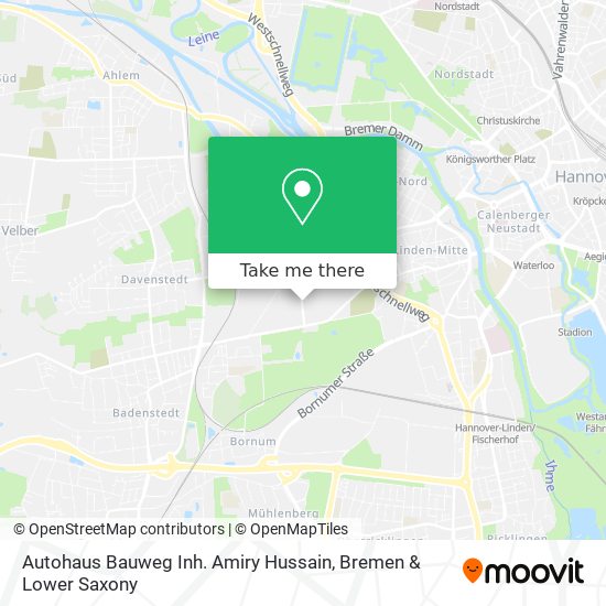 Autohaus Bauweg Inh. Amiry Hussain map