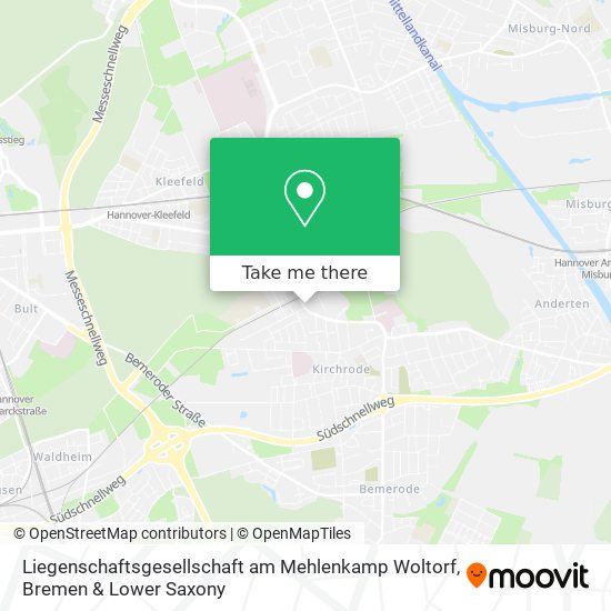 Карта Liegenschaftsgesellschaft am Mehlenkamp Woltorf