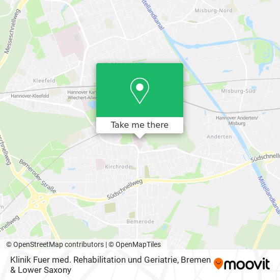 Klinik Fuer med. Rehabilitation und Geriatrie map