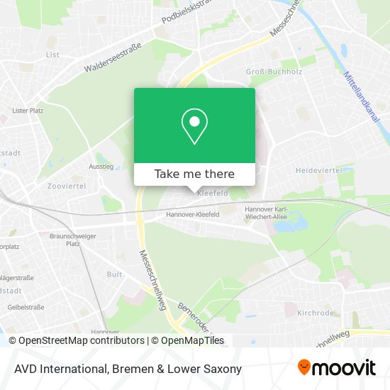 AVD International map