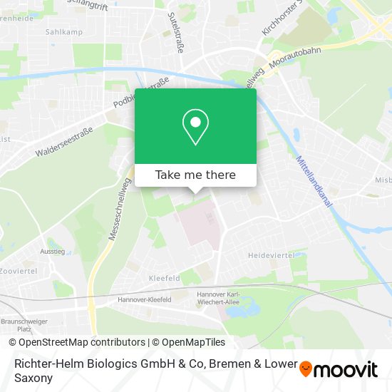 Richter-Helm Biologics GmbH & Co map