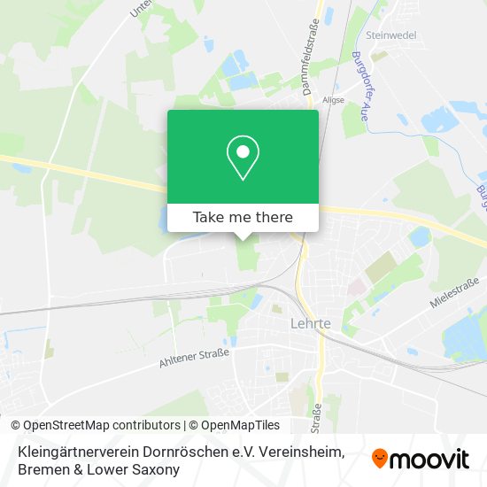 Kleingärtnerverein Dornröschen e.V. Vereinsheim map