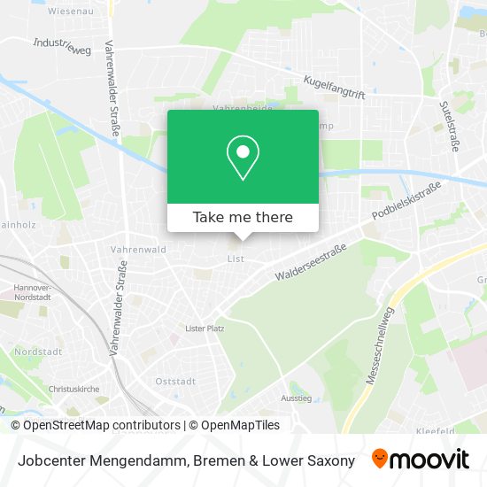 Jobcenter Mengendamm map