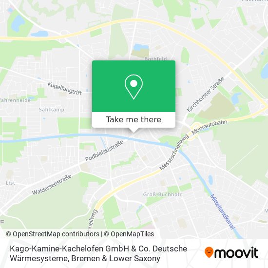 Карта Kago-Kamine-Kachelofen GmbH & Co. Deutsche Wärmesysteme