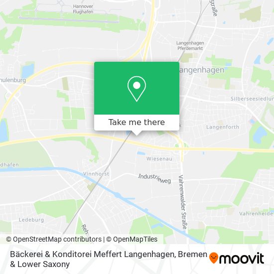 Bäckerei & Konditorei Meffert Langenhagen map