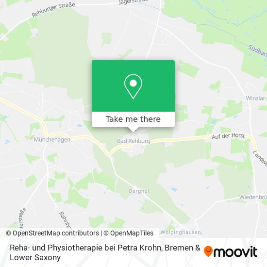 Reha- und Physiotherapie bei Petra Krohn map
