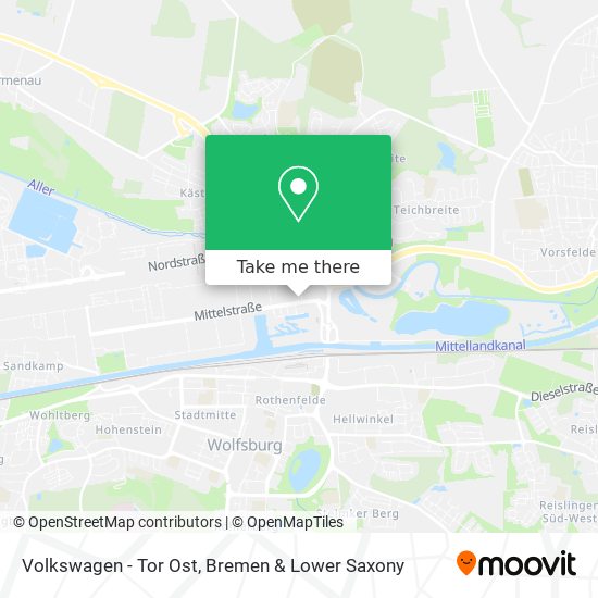 Volkswagen - Tor Ost map