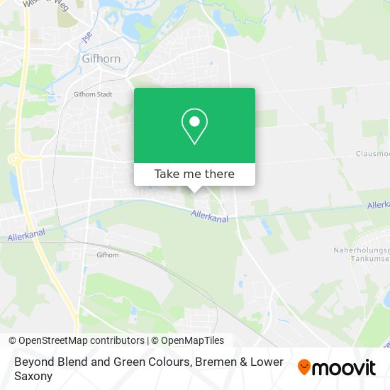 Beyond Blend and Green Colours map