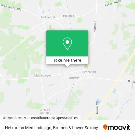 Netxpress Mediendesign map