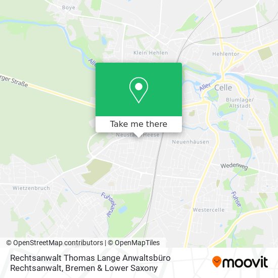 Rechtsanwalt Thomas Lange Anwaltsbüro Rechtsanwalt map