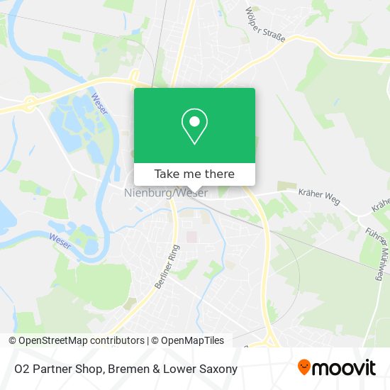 O2 Partner Shop map