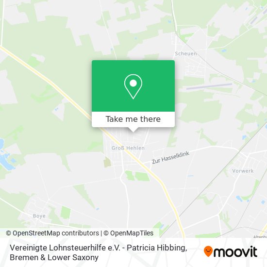 Vereinigte Lohnsteuerhilfe e.V. - Patricia Hibbing map