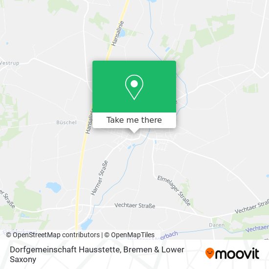 Dorfgemeinschaft Hausstette map