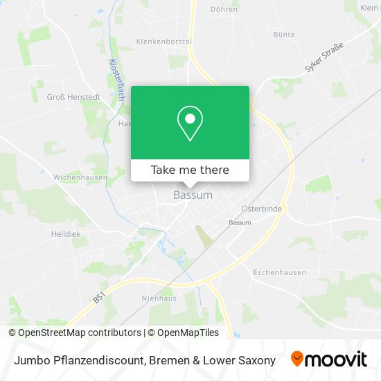 Jumbo Pflanzendiscount map