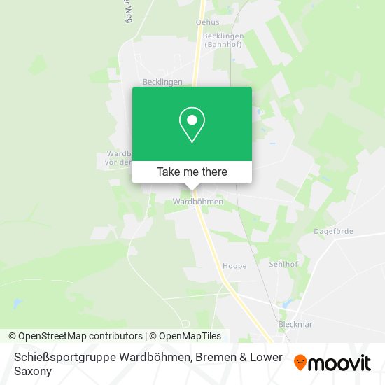 Schießsportgruppe Wardböhmen map