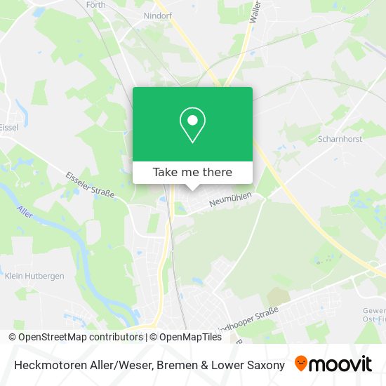 Heckmotoren Aller/Weser map