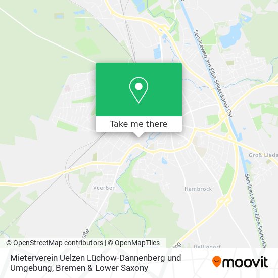 Карта Mieterverein Uelzen Lüchow-Dannenberg und Umgebung