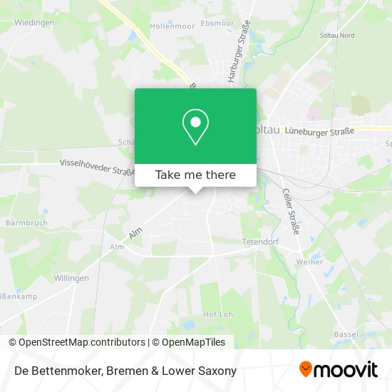 De Bettenmoker map