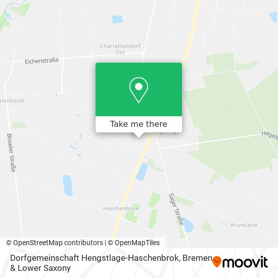 Dorfgemeinschaft Hengstlage-Haschenbrok map