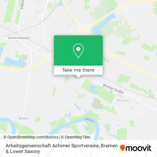 Arbeitsgemeinschaft Achimer Sportvereine map