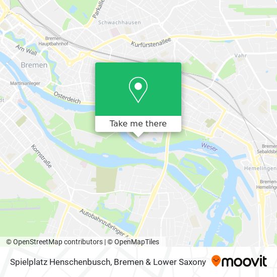 Spielplatz Henschenbusch map