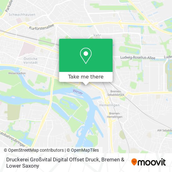 Druckerei Großvital Digital Offset Druck map