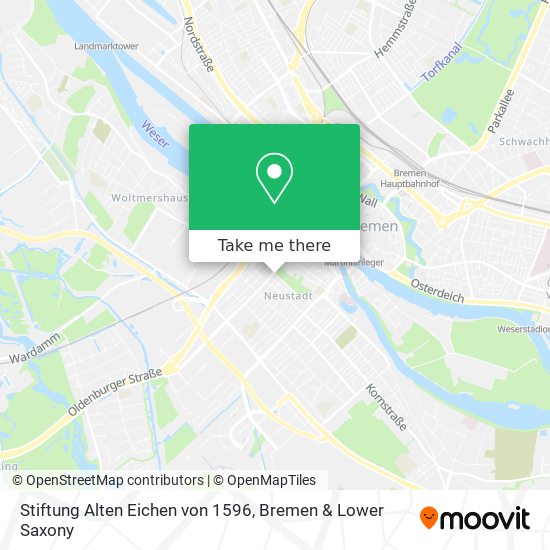 Stiftung Alten Eichen von 1596 map