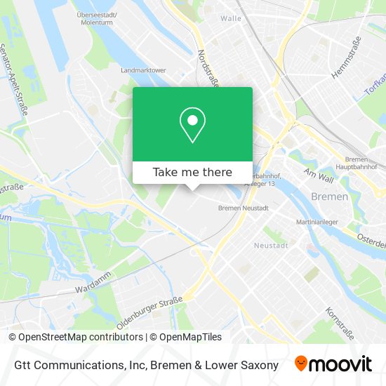 Gtt Communications, Inc map