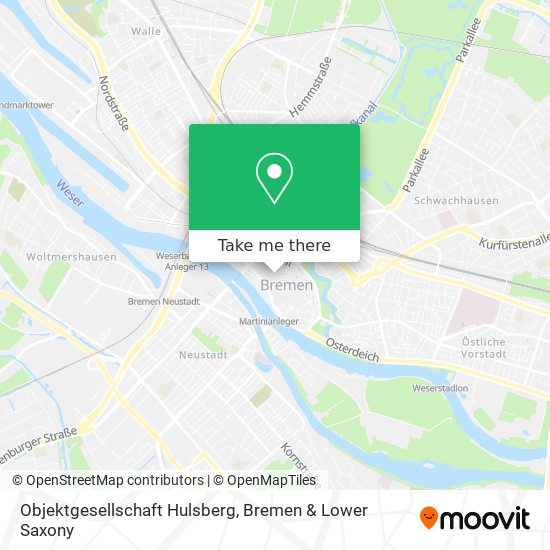 Objektgesellschaft Hulsberg map