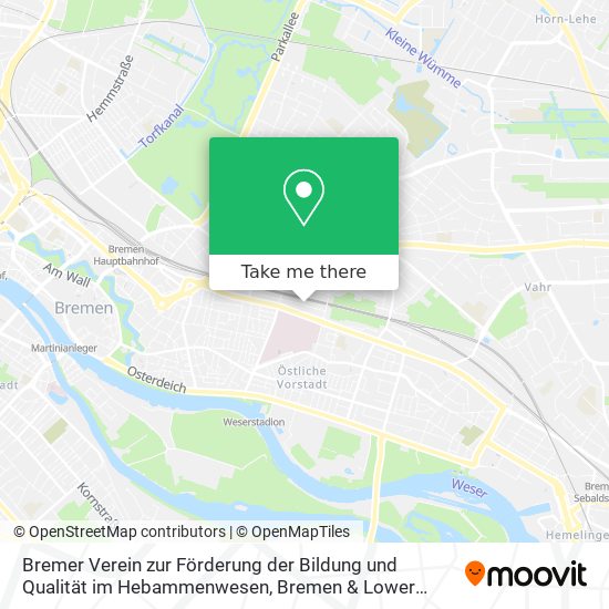 Bremer Verein zur Förderung der Bildung und Qualität im Hebammenwesen map