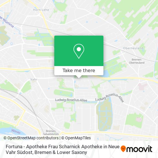 Fortuna - Apotheke Frau Scharnick Apotheke in Neue Vahr Südost map
