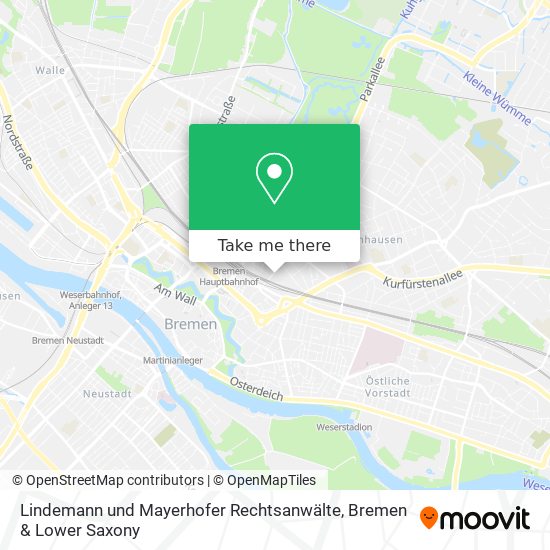 Карта Lindemann und Mayerhofer Rechtsanwälte