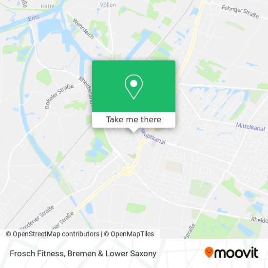 Frosch Fitness map