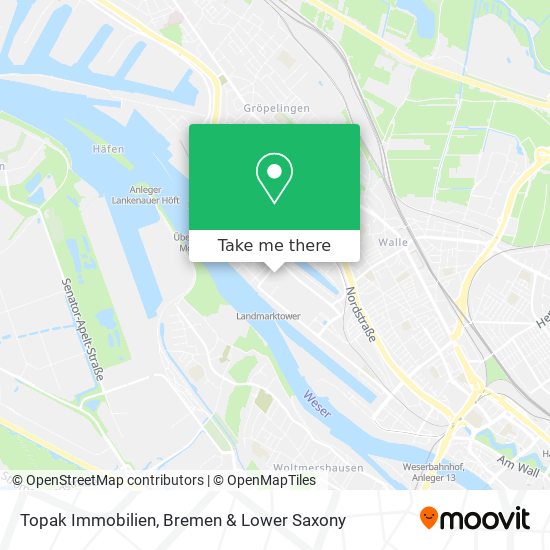 Topak Immobilien map