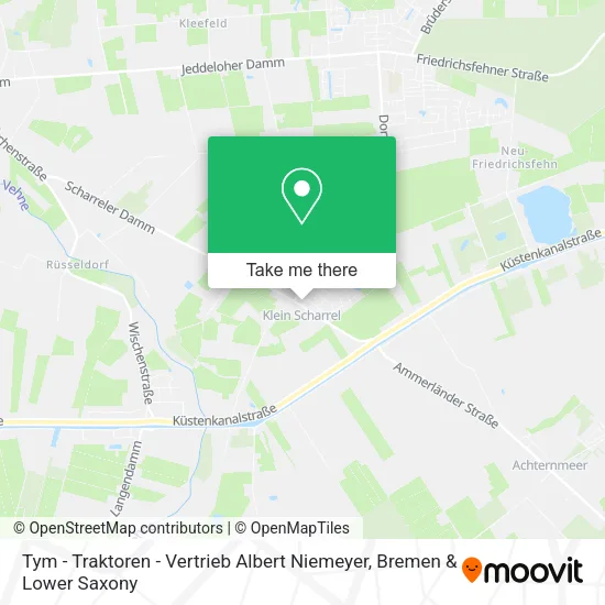 Tym - Traktoren - Vertrieb Albert Niemeyer map