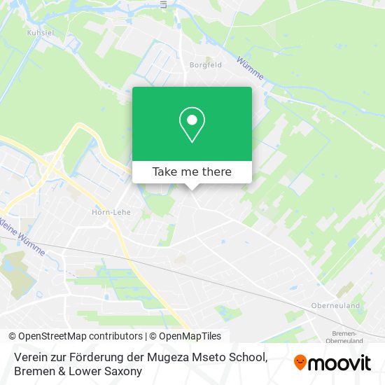 Карта Verein zur Förderung der Mugeza Mseto School