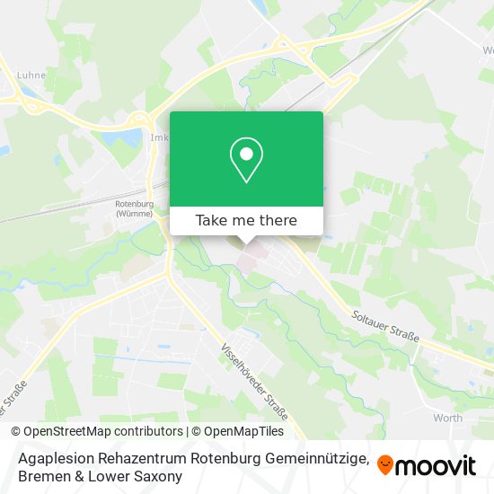 Карта Agaplesion Rehazentrum Rotenburg Gemeinnützige