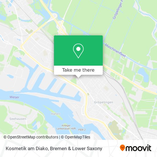 Kosmetik am Diako map