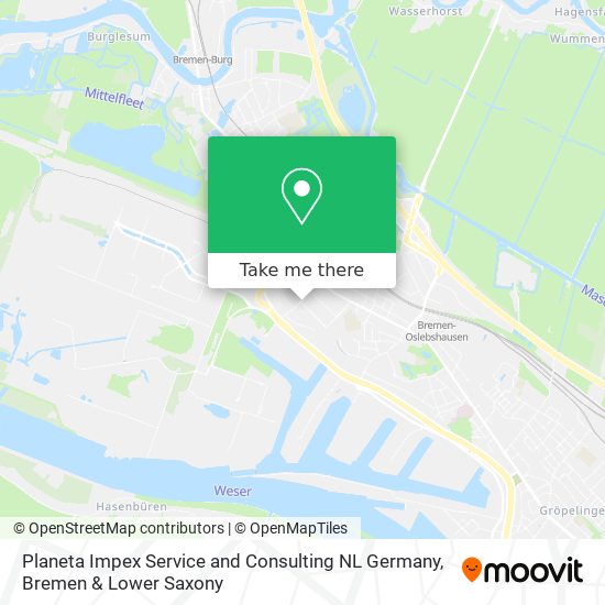 Planeta Impex Service and Consulting NL Germany map