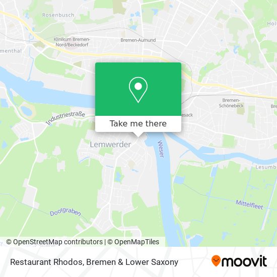 Restaurant Rhodos map