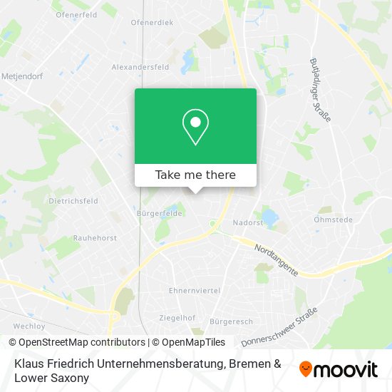Klaus Friedrich Unternehmensberatung map