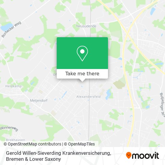 Gerold Willen-Sieverding Krankenversicherung map