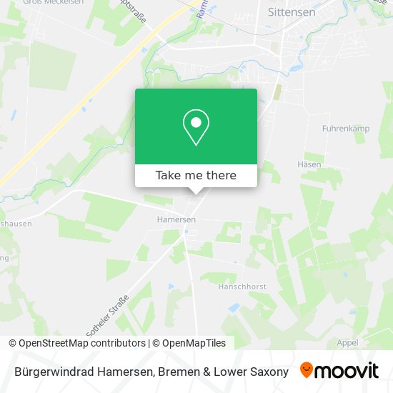 Bürgerwindrad Hamersen map