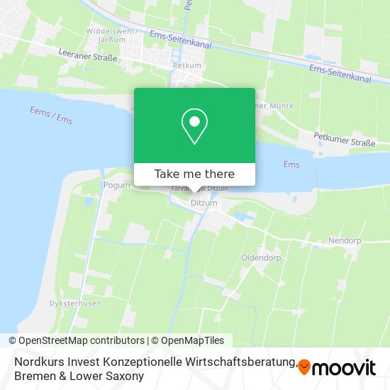 Nordkurs Invest Konzeptionelle Wirtschaftsberatung map