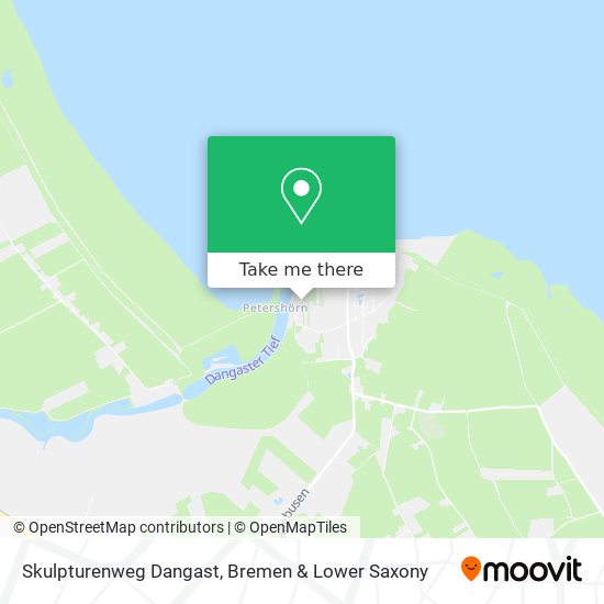 Skulpturenweg Dangast map