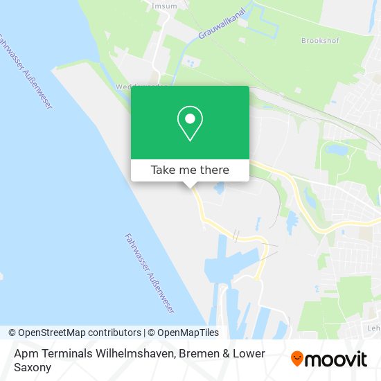 Apm Terminals Wilhelmshaven map