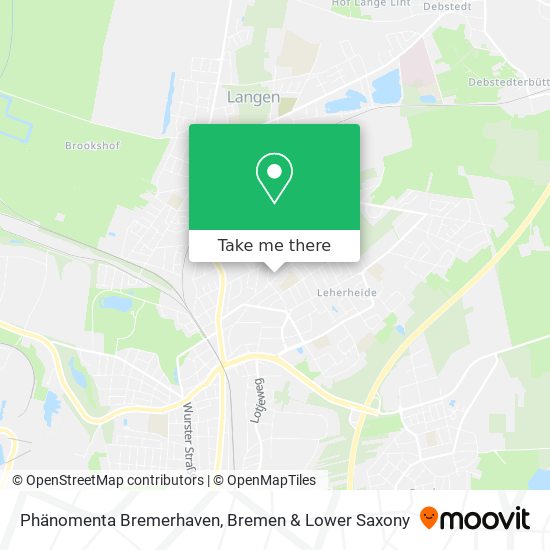 Phänomenta Bremerhaven map