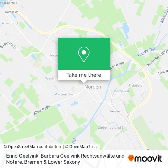 Enno Geelvink, Barbara Geelvink Rechtsanwälte und Notare map