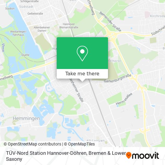 Карта TÜV-Nord Station Hannover-Döhren